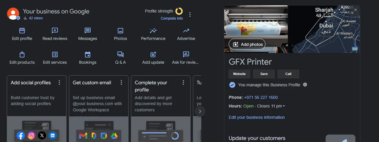 GFX Printer Google Maps