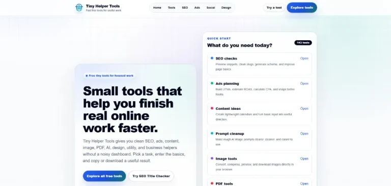 TinyHelperTools.com